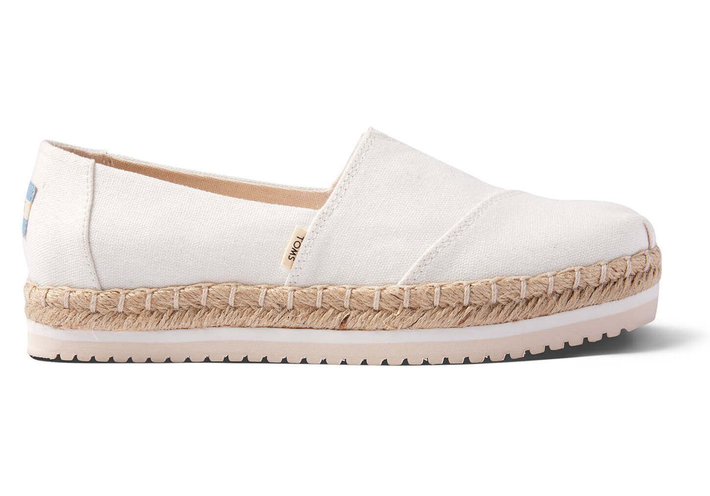 Toms Alpargata Platform Espadrille White - Womens - 04276-ARGF